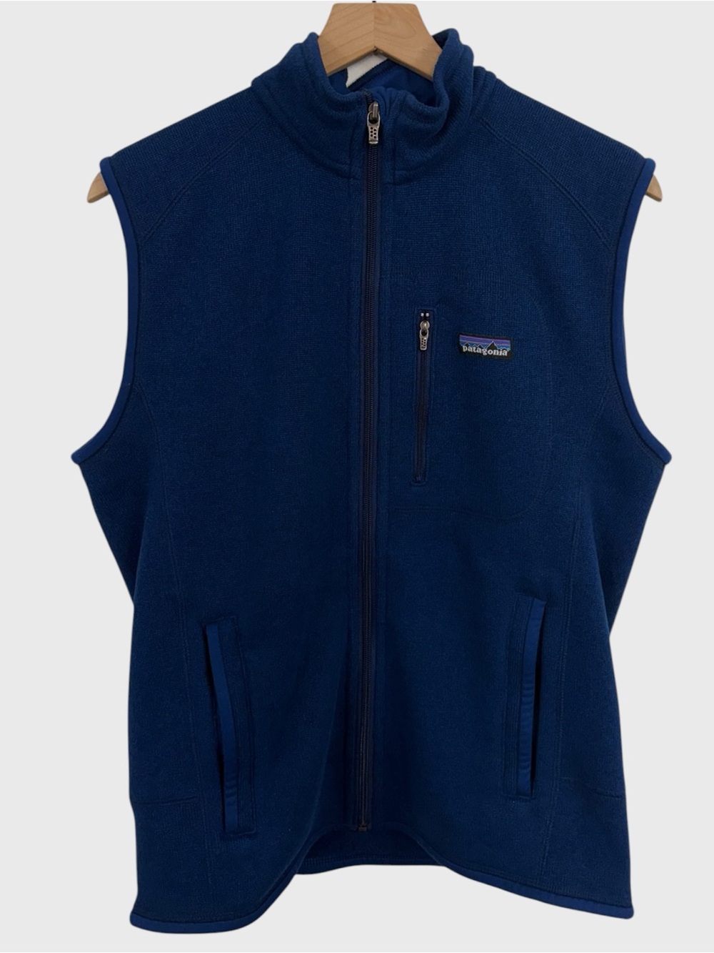 Patagonia Navy Full Zip Fleece Interior Vest Men’s Size Medium